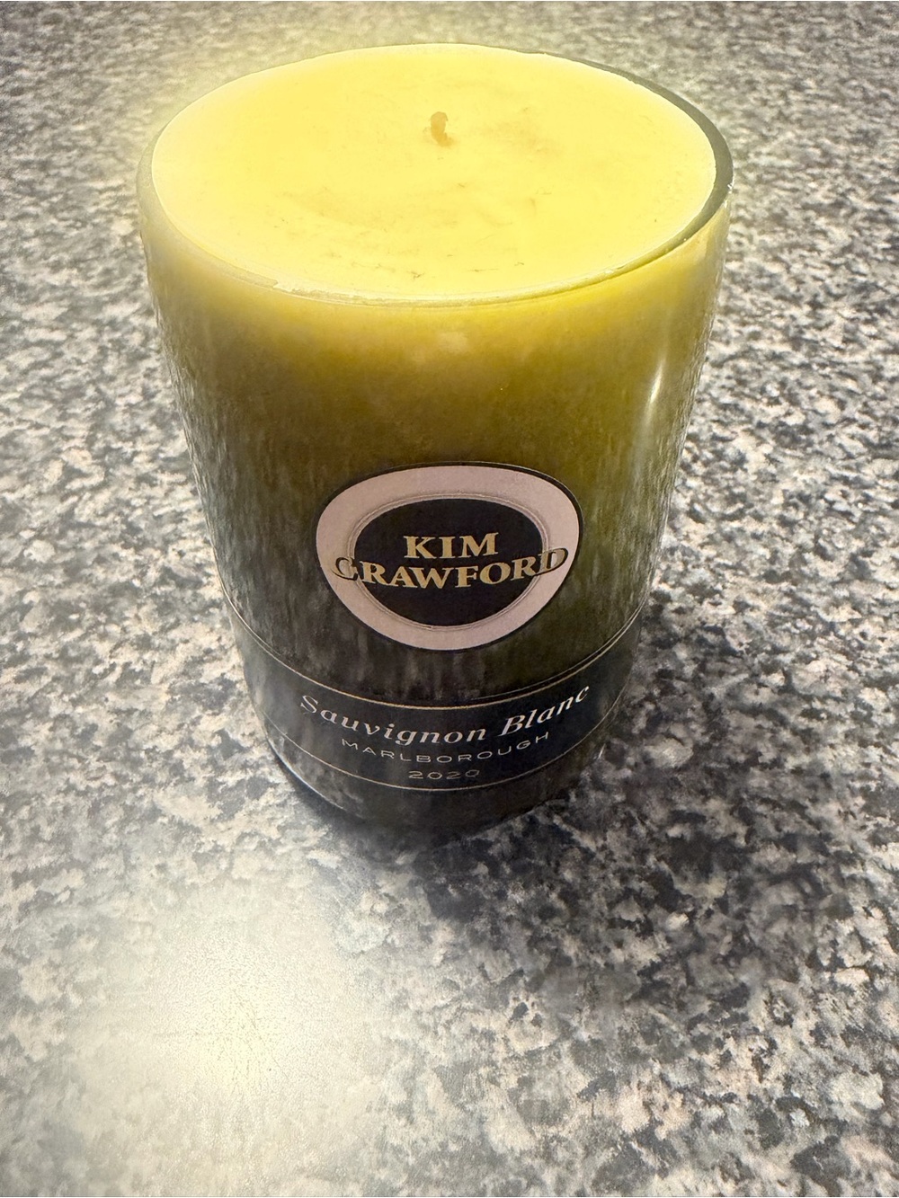 Upcycled Kim Crawford Wine Bottle Candle - Hand Poured Soy Wax